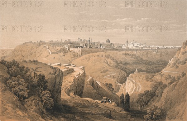 Jerusalem from the Road Leading to Bethany', 1855.