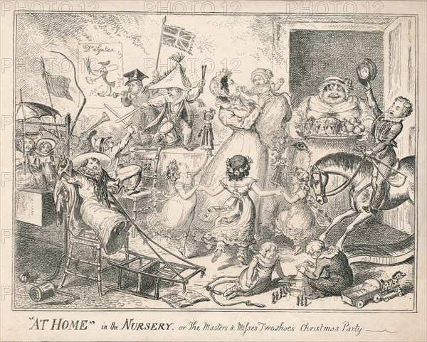 "At Home" in the Nursery, or The Masters and Misses Two Shoes Christmas Party', 1835.