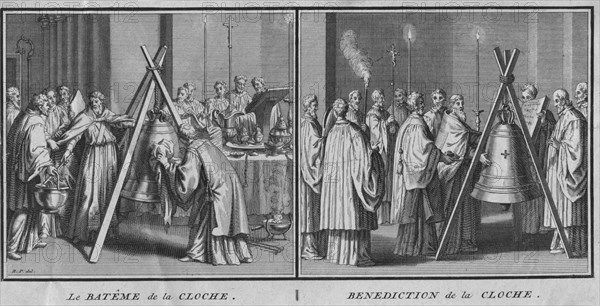 Le Bateme de la Cloche' and 'Benediction de la Cloche', 1724.