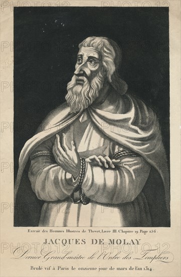Jacques De Molay, Dernier Grand-maître de l'Ordre des Templiers', (late 18th-early 19th century). s