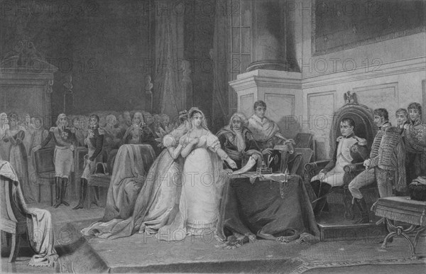 The Divorce of Josephine', 1846, (mid 19th century).