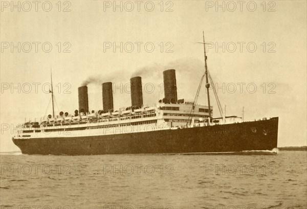 The "Aquitana" (Cunard Line), 45,647 Tons', c1930.
