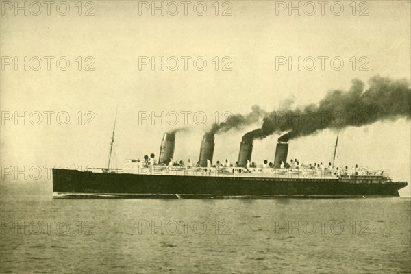 The "Mauretania" (Cunard Line), 30,696 Tons', c1930.