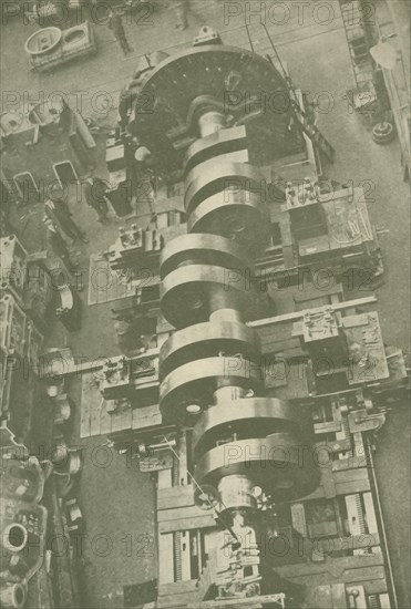 Part of the Crankshaft of M.V. "Britannic" (White Star), 27,000 Tons', c1930.