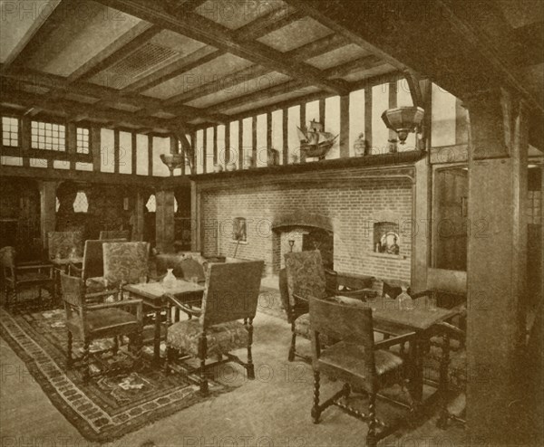 First Class Smoking-Room in the Cunard Liner "Franconia", .