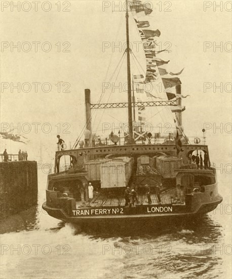 The Harwich-Zeebrugge Train Ferry', c1930.