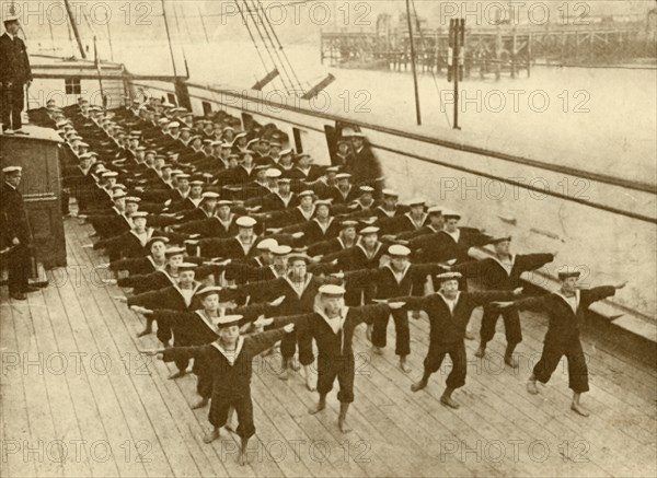 Physical Drill on the "Arethusa".', c1930.