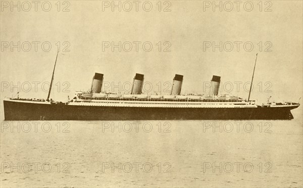 The "Olympic" (White Star Line) At Sea', c1930.