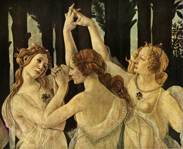 The Three Graces, detail from 'Primavera', c1478, (1937).