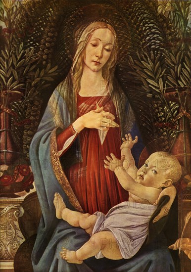 Detail from 'Madonna and Child with both Saints John', 1485, (1937).