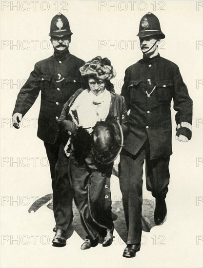Suffragette being arrested, c1910, (1947).