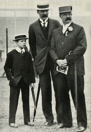 Prince Albert with his tutor and Lord Desborough, 1908, (1947).