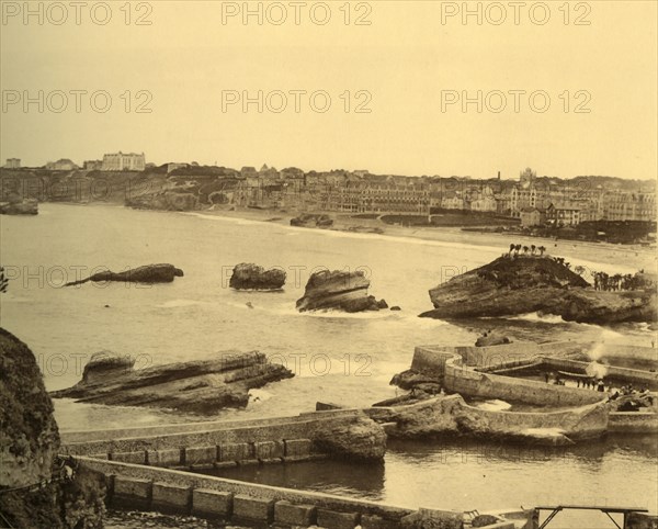 Biarritz - Vue d'Ensemble prise de l'Atalaye, c1930.