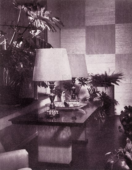 Corner of a large living-room, designed by Paul T. Frankl', 1949.