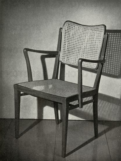 Armchair of polished mahogany, by Nils Enstrom made by AB Ferd. Lundquist & Co.', 1949