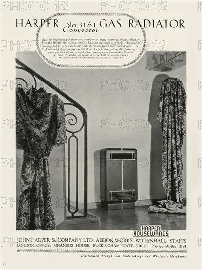 Harper No 3161 Convector Gas Radiator - Harper Housewares', 1949.