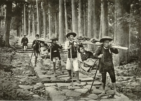 Japanese Ladies Going to the Shrines, Nikko', 1910.