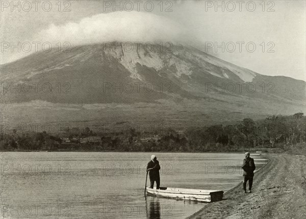 Fuji from "Three-Days-Moon Lake', 1910.