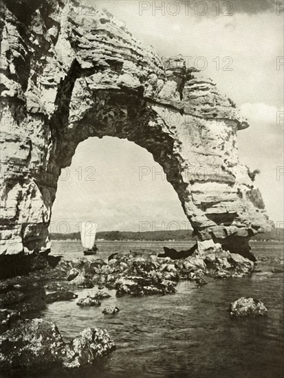 A Sea-Worn Arch at Matsushima', 1910.