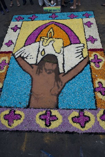 Holy Week Surco Flower Carpet, Lima, Peru, 2015.