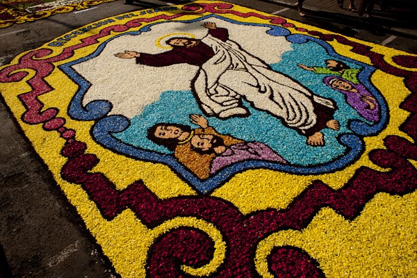 Holy Week Surco Flower Carpet, Lima, Peru, 2015.