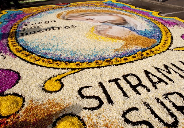 Holy Week Surco Flower Carpet, Lima, Peru, 2015.