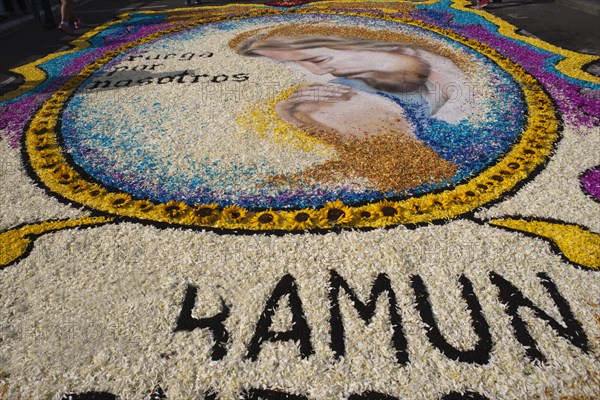 Holy Week Surco Flower Carpet, Lima, Peru, 2015.