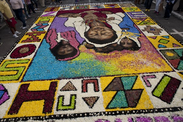 Holy Week Surco Flower Carpet, Lima, Peru, 2015.