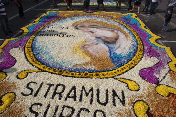 Holy Week Surco Flower Carpet, Lima, Peru, 2015.