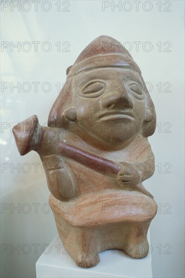 Warrior Sipan-Mochica Pottery, Lambayeque, Peru, 2015.