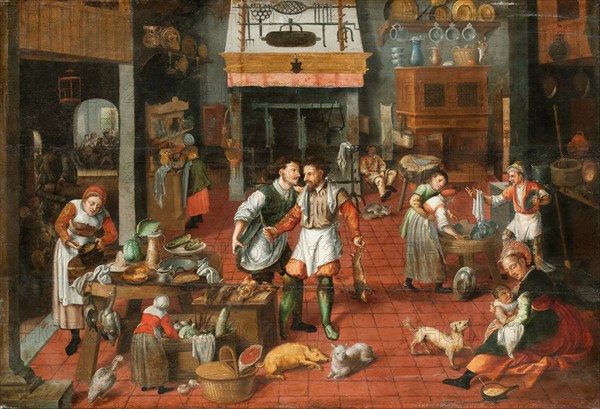 Kitchen interior, c. 1565.