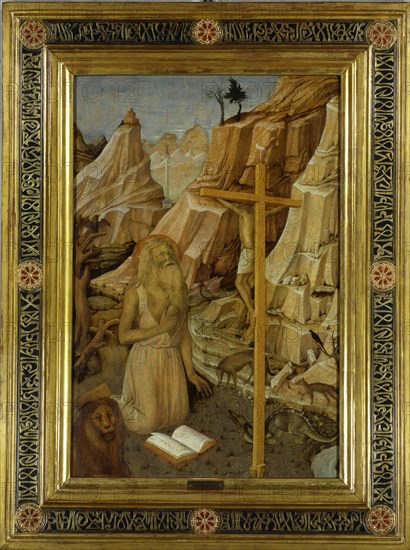 The Penitent Saint Jerome in the desert, 1450.