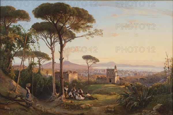 Naples seen from La Conocchia, 1844.