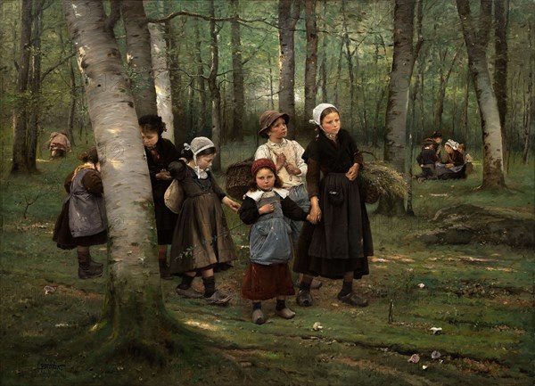 Children in the woods, 1891.