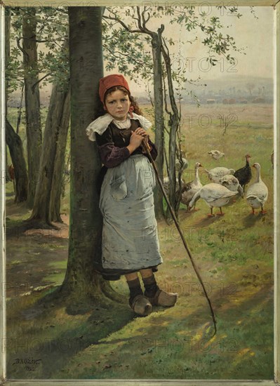 The Goose Girl, ca 1885.