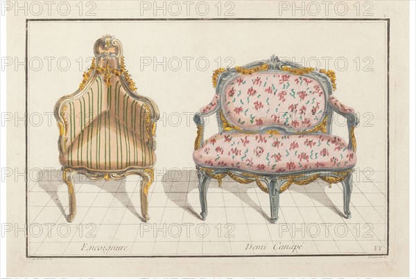 Encoignure, Demi Canapé. Nouvelle Iconologie Historique ou Attributes Hierogliphyques, c.1768.