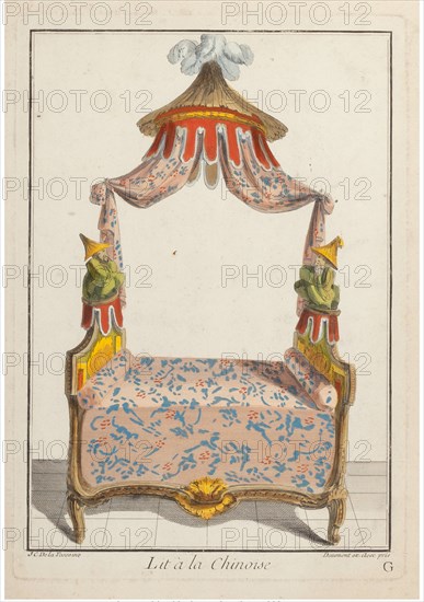 Lit à la Chinoise, ca 1788.