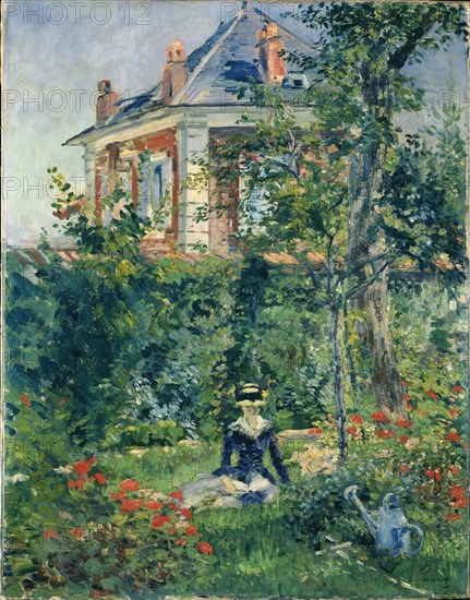 Un Coin du jardin de Bellevue, 1880.