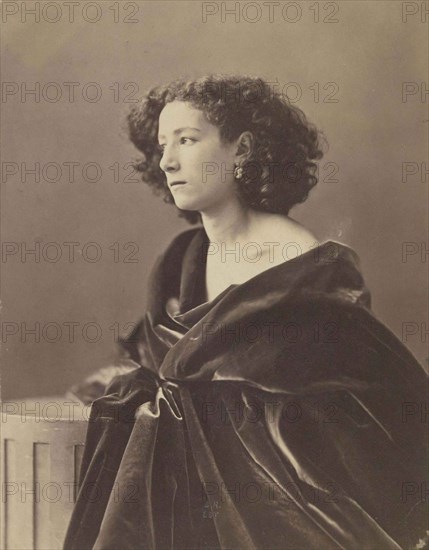 Portrait of Sarah Bernhardt (1844-1923), 1864.