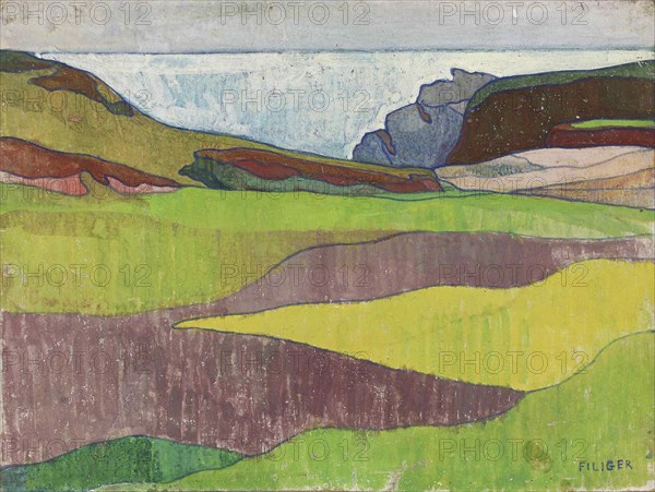 Paysage rocheux, Le Pouldu, ca 1891.