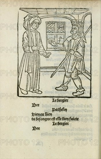 La Farce de maître Pathelin, c. 1490.