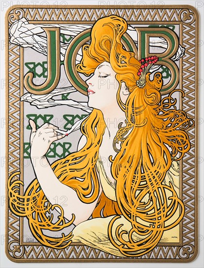 Advertising Poster for the tissue paper "Job", 1897.