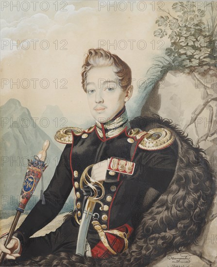 Portrait of Vasily Petrovich Milyukov (1814-1872), 1839.