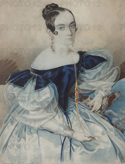 Portrait of a Lady with a Lorgnette, 1830s.