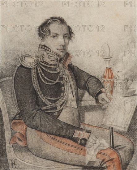 Portrait of Count Pyotr Petrovich Konovnitsyn (1803-1830), Early 1820s.