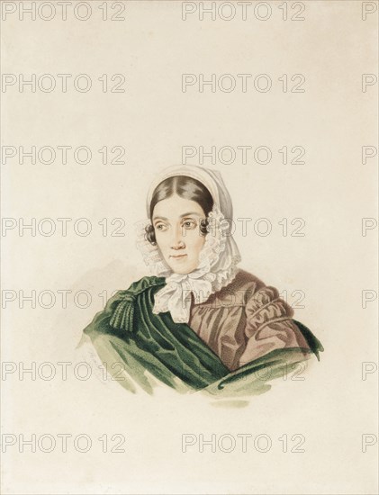 Portrait of Tatiana Petrovna Lvova (1789-1848), née Poltoratskaya, 1830s.