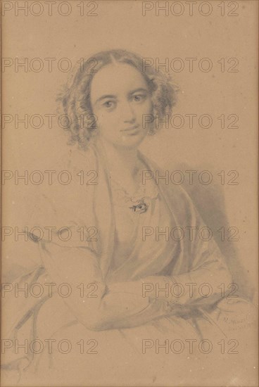 Portrait of the composer Fanny Hensel née Mendelssohn (1805-1847), 1847.
