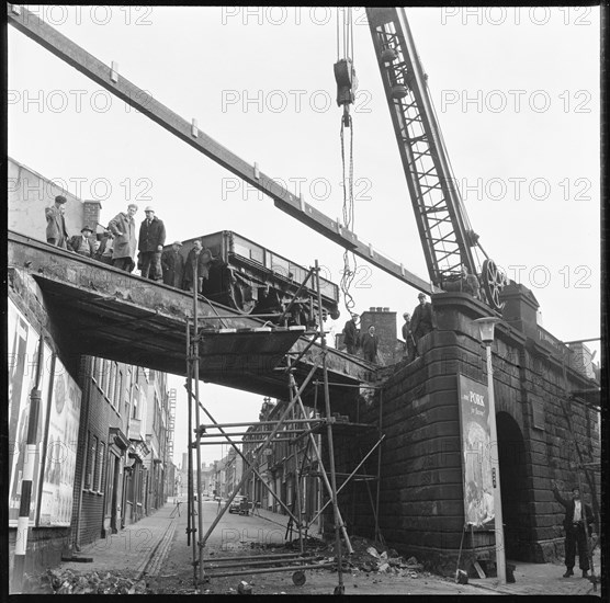 North Staffordshire Railway Bridge, Times Square, Longton, Stoke-on-Trent, 1965-1968