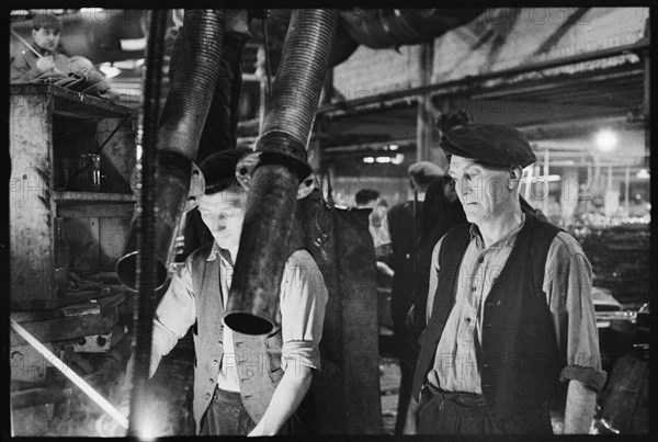 Workers at the Wear Flint Glass Works, Alfred Street, Millfield, Sunderland, 1961