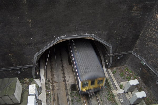 Underground train, Gwynne Place, Clerkenwell, Islington, London, 2005